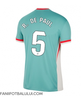 Atletico Madrid Rodrigo De Paul #5 Tricou Fotbal Replică 2024-25 Barbati Deplasare